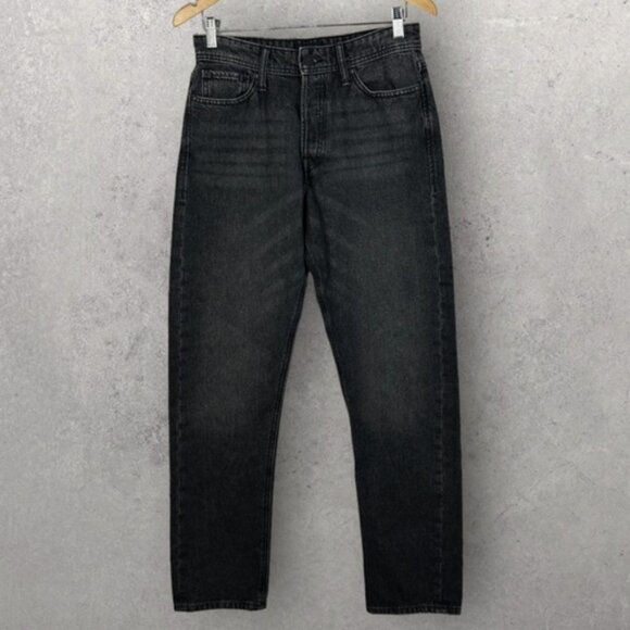 Jack and Jones Washed Black Button Fly Cotton Jeans Loose Chris Size 30 x 32 NWT - Picture 3 of 14